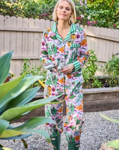 Long PJ Set in Green Thumb