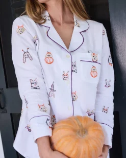 Long PJ Set in Halloween Hounds