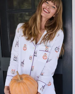 Long PJ Set in Halloween Hounds