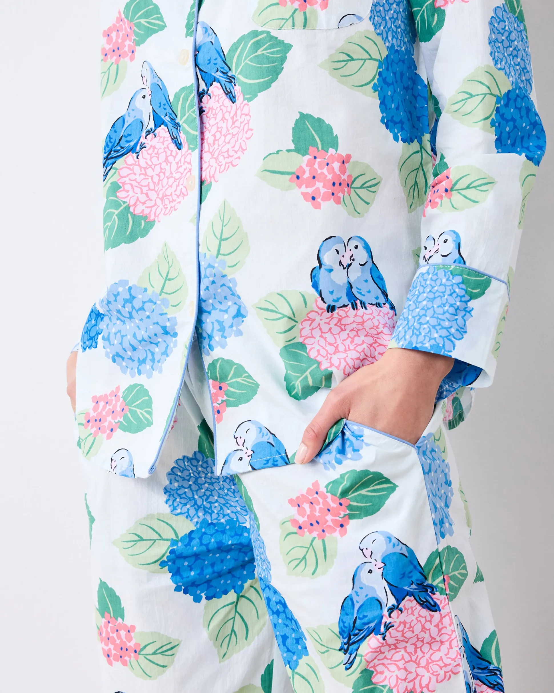 Long PJ Set in Hydrangea Honeymoon