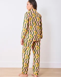 Long PJ Set in Lemon Twist