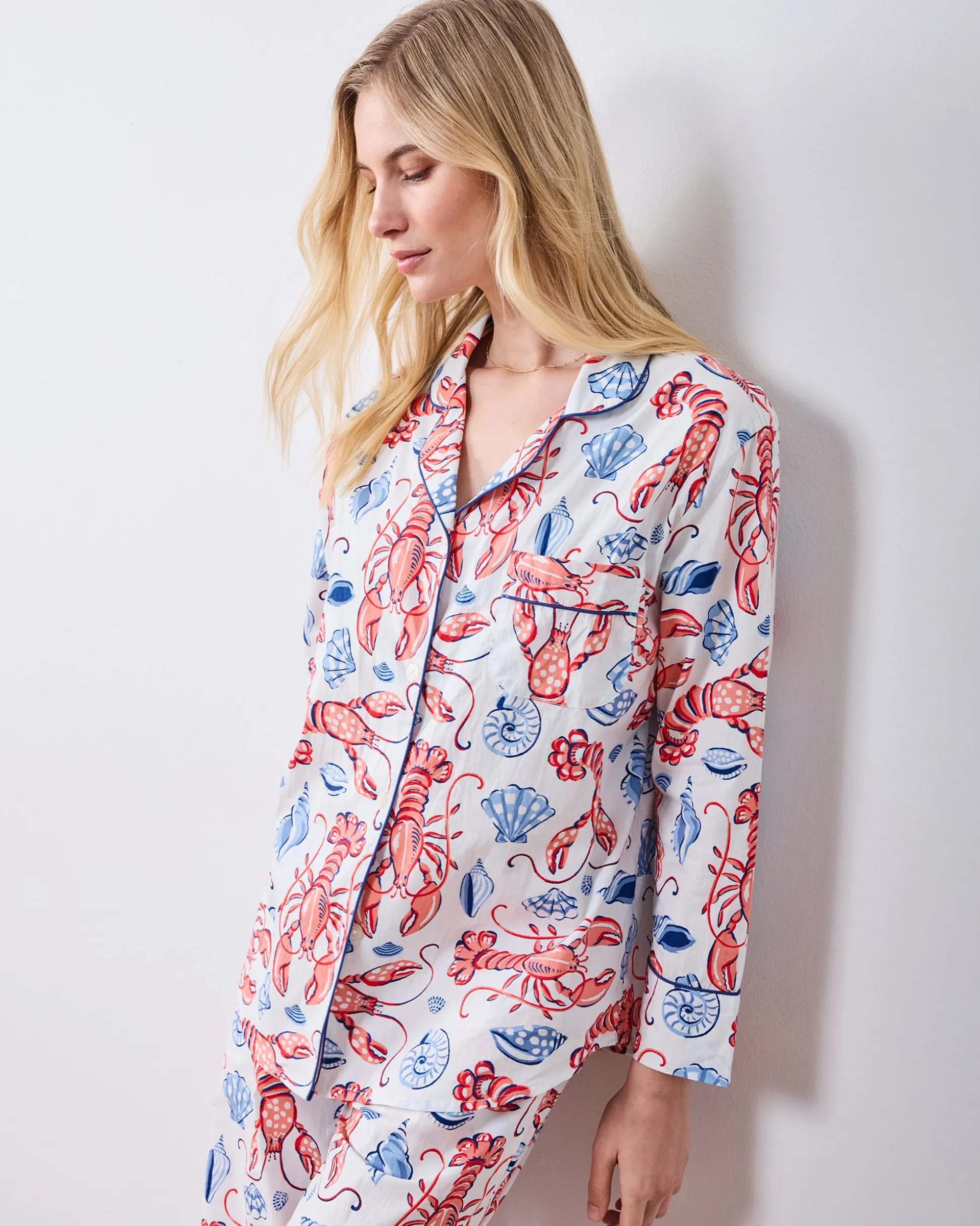 Long PJ Set in Lobster Landing