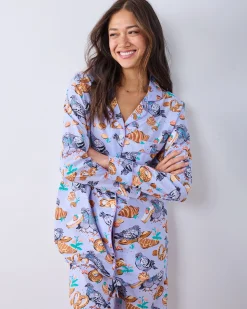 Long PJ Set in Peckish Pastries