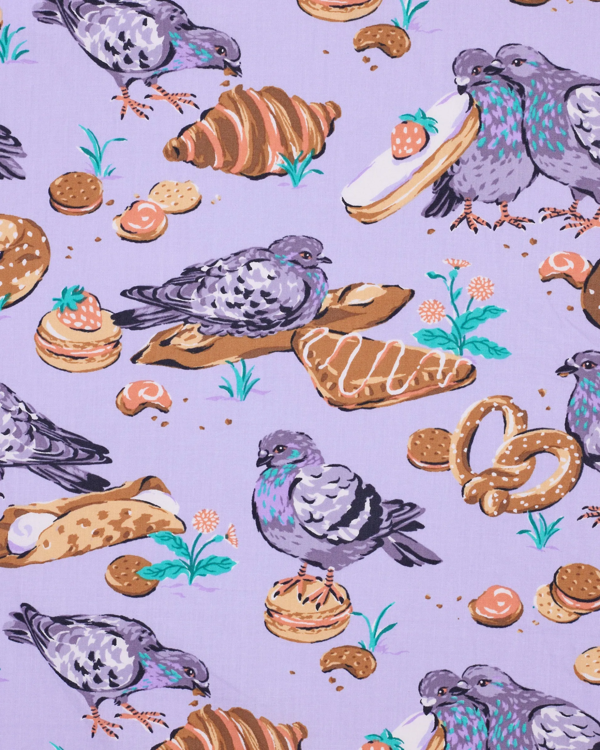 Long PJ Set in Peckish Pastries