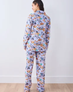 Long PJ Set in Peckish Pastries