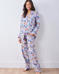 Long PJ Set in Peckish Pastries