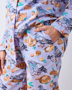 Long PJ Set in Peckish Pastries