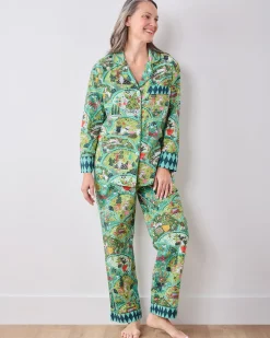 Long PJ Set in Rabbit Wonderland