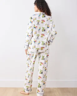 Long PJ Set in Spring Showers