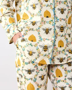 Long PJ Set in Sweet Bee