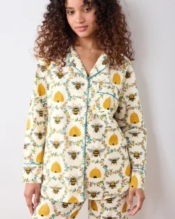 Long PJ Set in Sweet Bee
