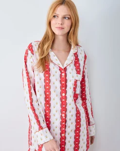 Long PJ Set in Sweetheart Stripes