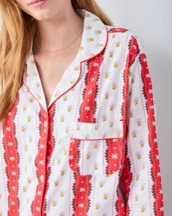 Long PJ Set in Sweetheart Stripes
