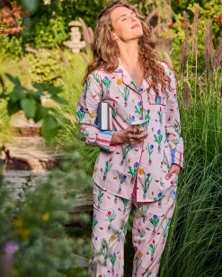 Long PJ Set in Tulip Trail