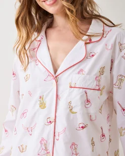 Long PJ Set in Western Embroidery