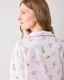 Long PJ Set in Western Embroidery