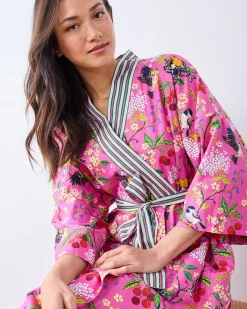 Long Robe in Bird & Blossom