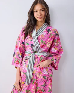 Long Robe in Bird & Blossom