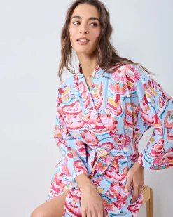 Long Robe in Vintage Cakes