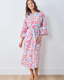 Long Robe in Vintage Cakes
