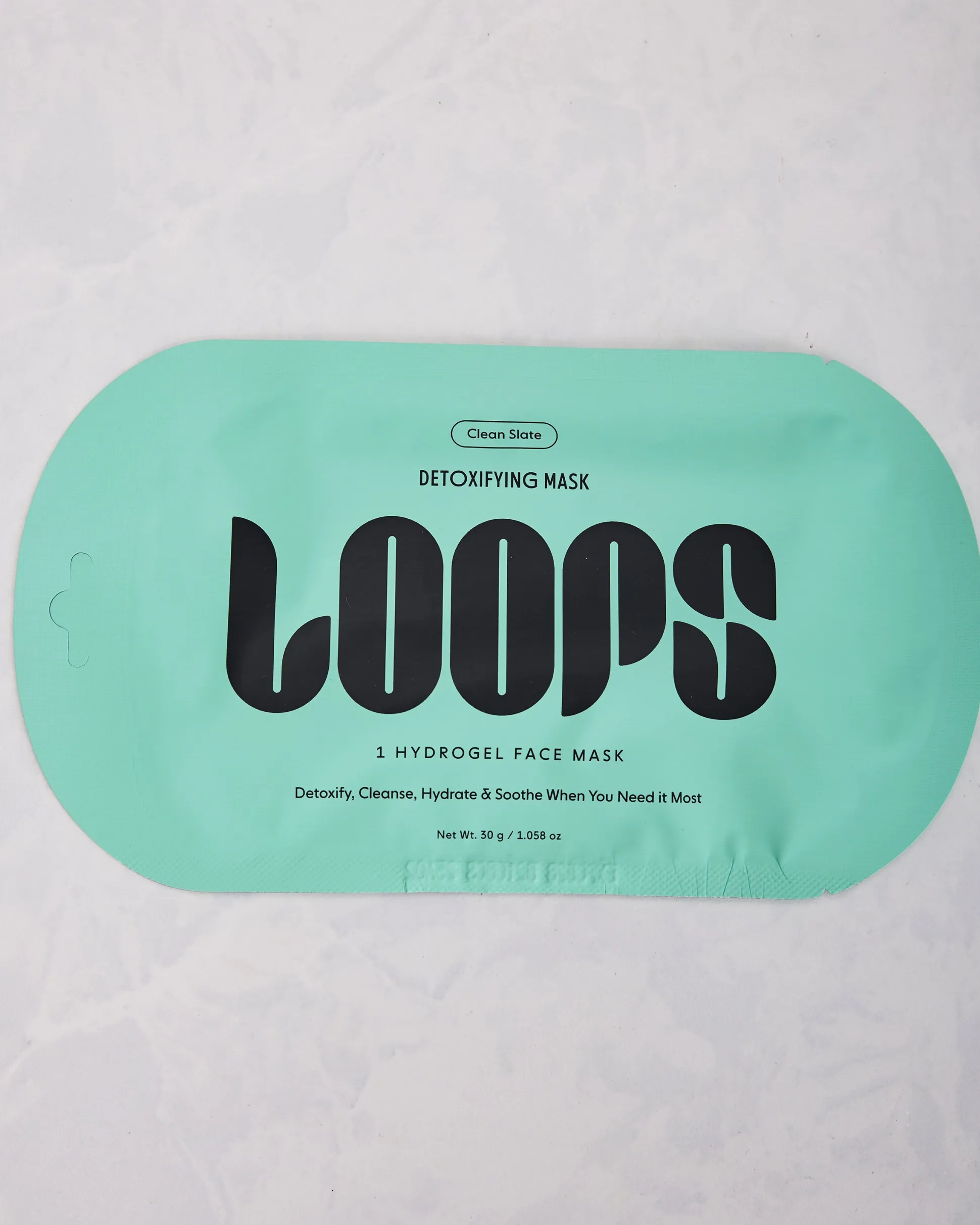 Loops Clean Slate Face Mask in Teal