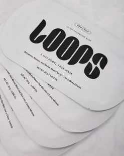 Loops Dew Cloud Face Mask in White