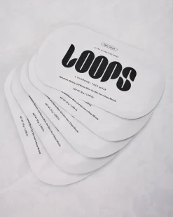 Loops Dew Cloud Face Mask in White