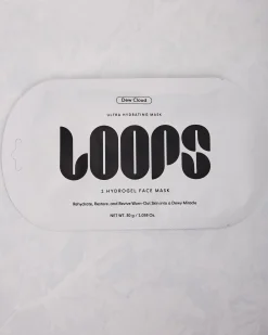 Loops Dew Cloud Face Mask in White