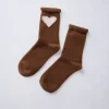 Love Cashmere Crew Sock in Brown