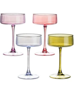 Lustre Cocktail Coupe Set of 4 Assorted in Multi