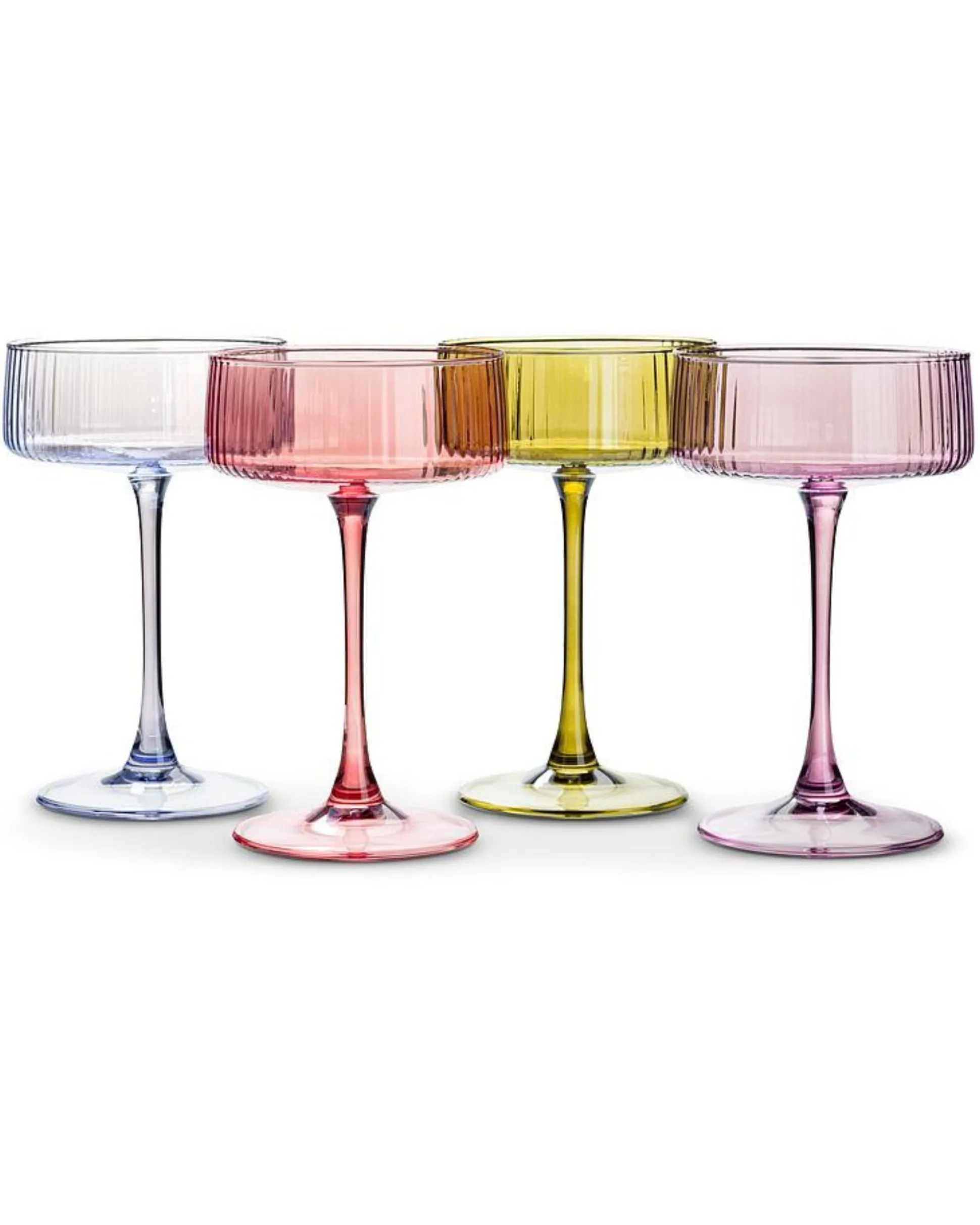 Lustre Cocktail Coupe Set of 4 Assorted in Multi