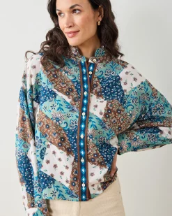Mabel Blouse in Vintage Patchwork