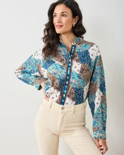 Mabel Blouse in Vintage Patchwork