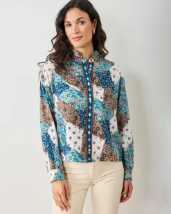 Mabel Blouse in Vintage Patchwork