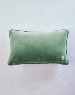 Make it a Double Needlepoint Pillow in Green Combo
