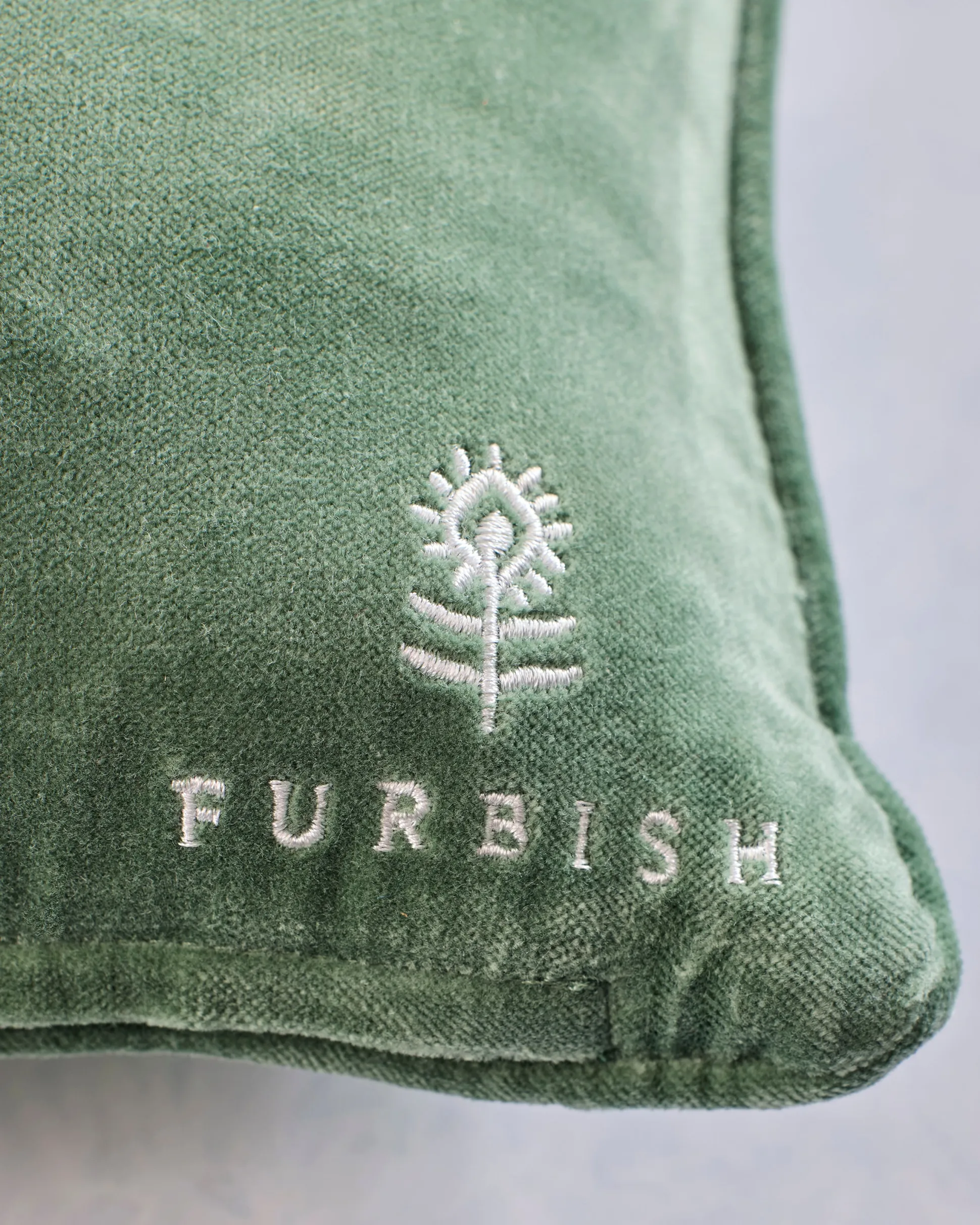 Make it a Double Needlepoint Pillow in Green Combo