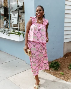 Maya Top & Escape Skirt Set in Island Muse