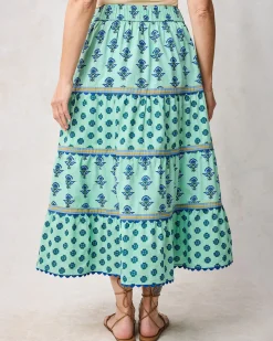 Meadow Skirt in Aviary Flowers