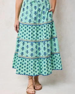 Meadow Skirt in Aviary Flowers
