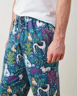 Men's Lightweight Flannel PJ Pants in Must Love Dogs