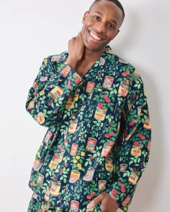 Men’s Long PJ Set in Kitchen Garden