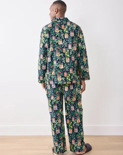 Men’s Long PJ Set in Kitchen Garden
