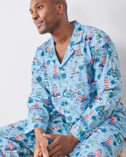 Men’s Long PJ Set in Lighthouse Keeper