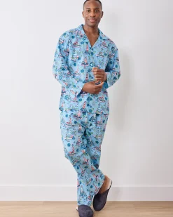Men’s Long PJ Set in Lighthouse Keeper