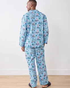 Men’s Long PJ Set in Lighthouse Keeper