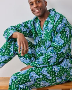 Men’s Long PJ Set in Tiger Queen