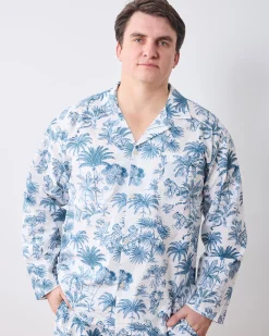 Men's Long Set in Tropical Toile