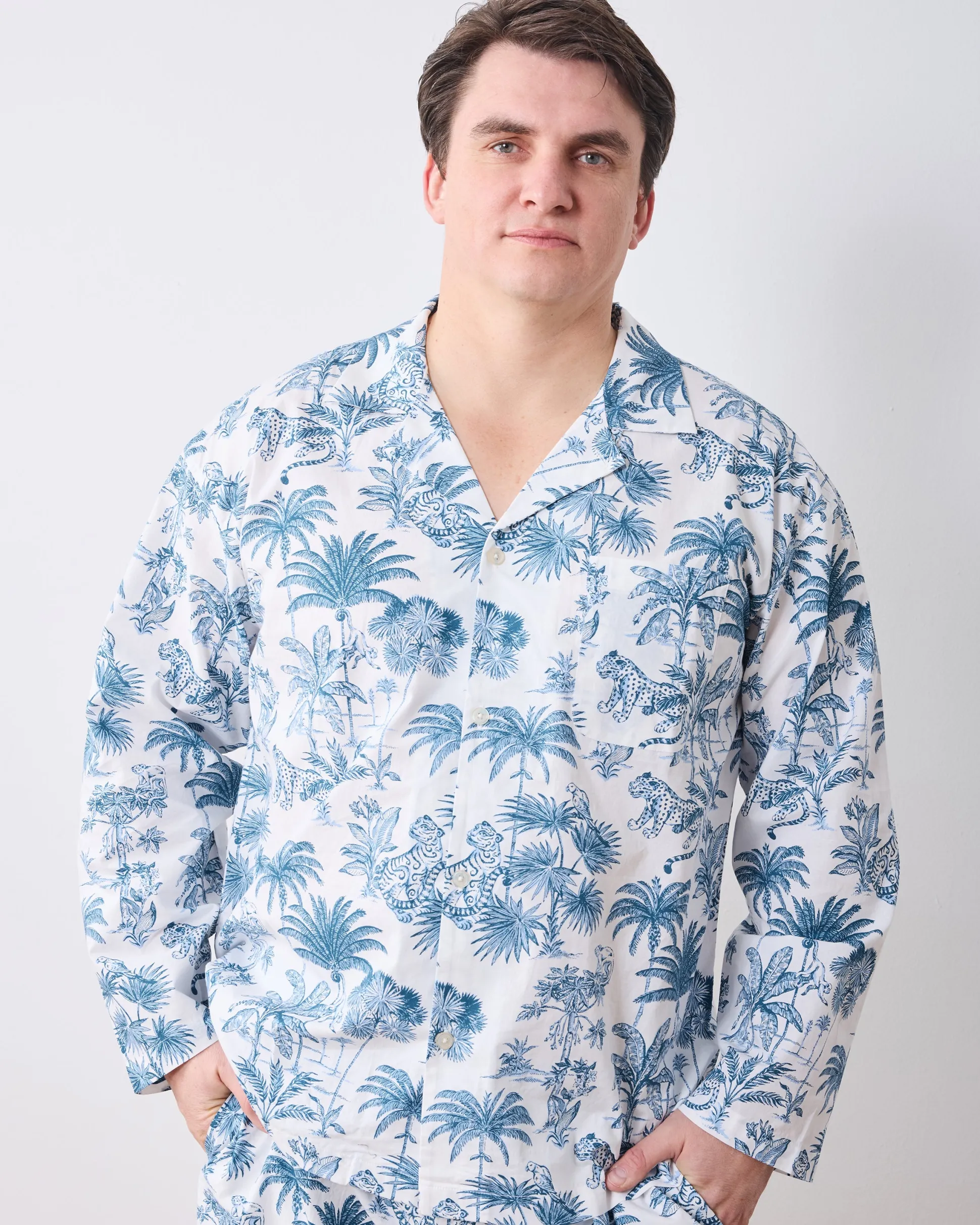 Men's Long Set in Tropical Toile