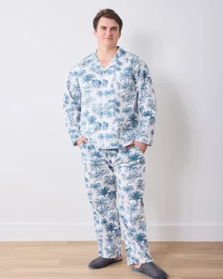 Men's Long Set in Tropical Toile