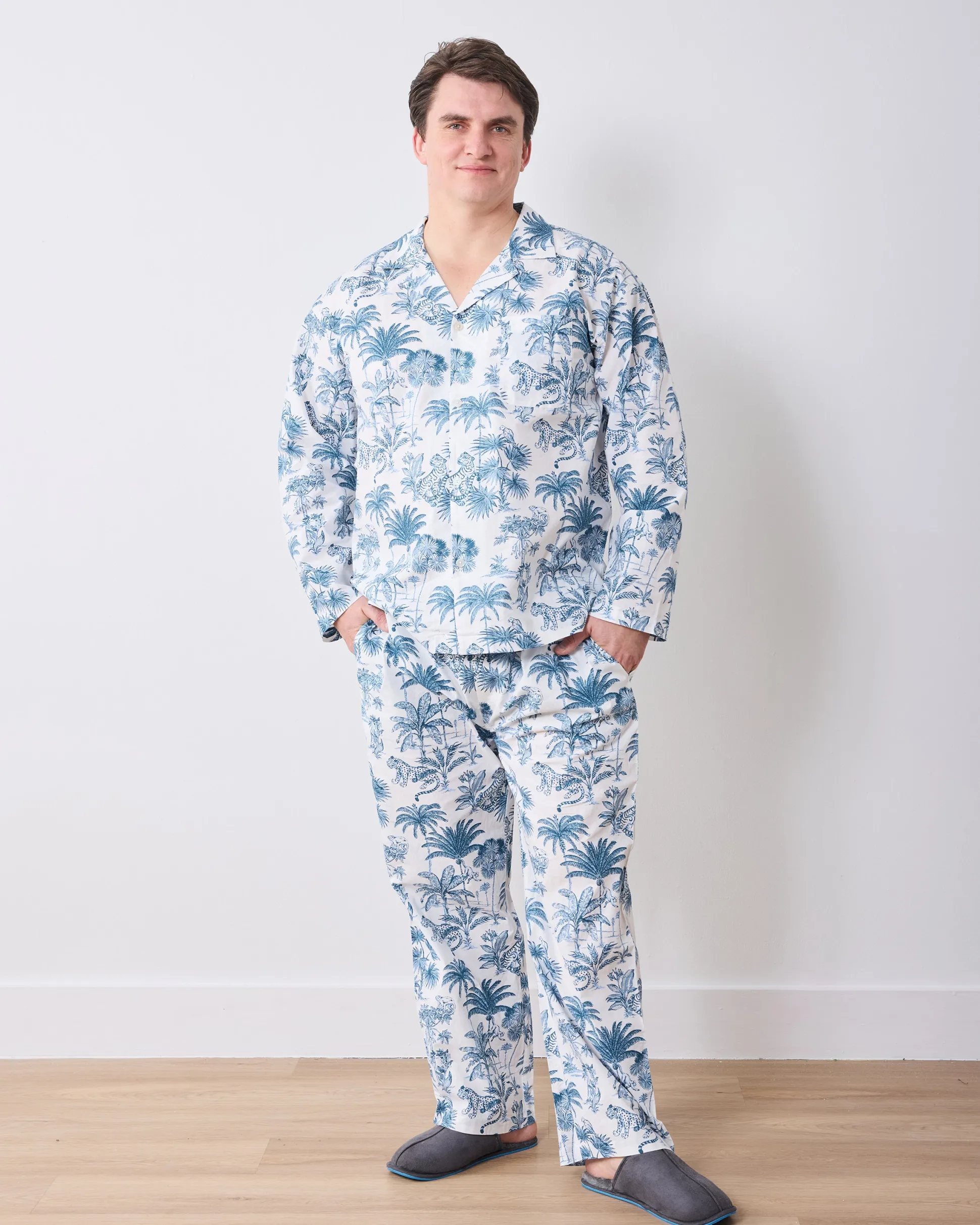 Men's Long Set in Tropical Toile